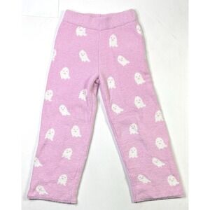 Cupcakes and Cashmere Pants Women's Medium Pink Ghost Soft Plush Lounge Pull On